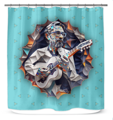 Bass Beats Shower Curtain